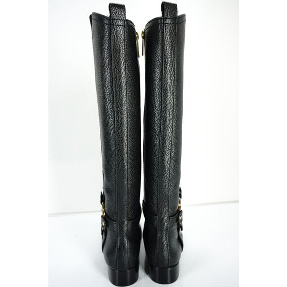 Tory Burch Logo Buckle Amanda Tall Leather Riding Knee High Boots SZ 5 New $495 - Picture 8 of 10